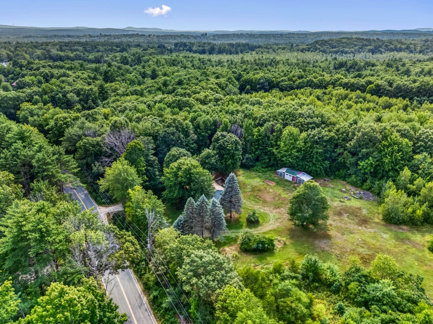 Aerial photograph showing land and trees at 598 Cape Road