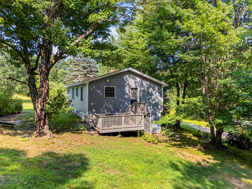Exterior and deck at 598 Cape Road