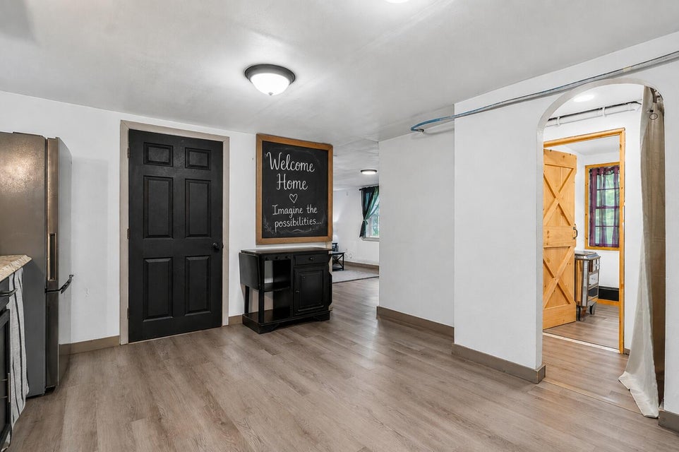 Kitchen in first living space at 598 Cape Road